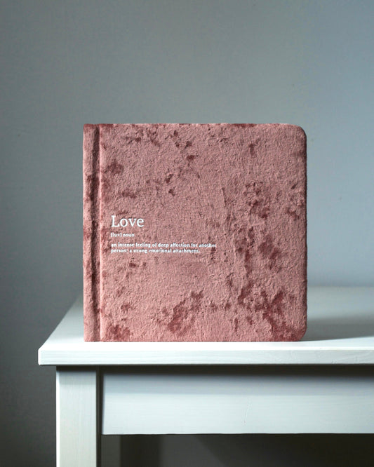 Velour Photo Album "Love is..."